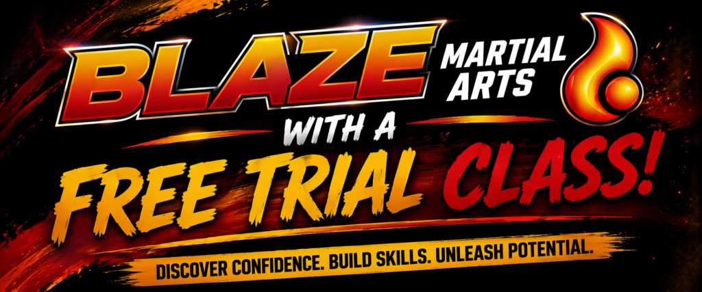 Beginner kids self defence classes free trial at Blaze Martial Arts