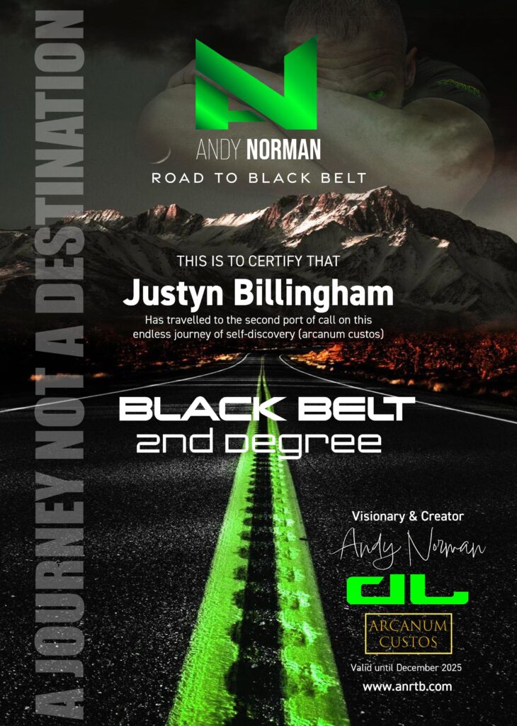 Reality based training black belt certification training journey achievement