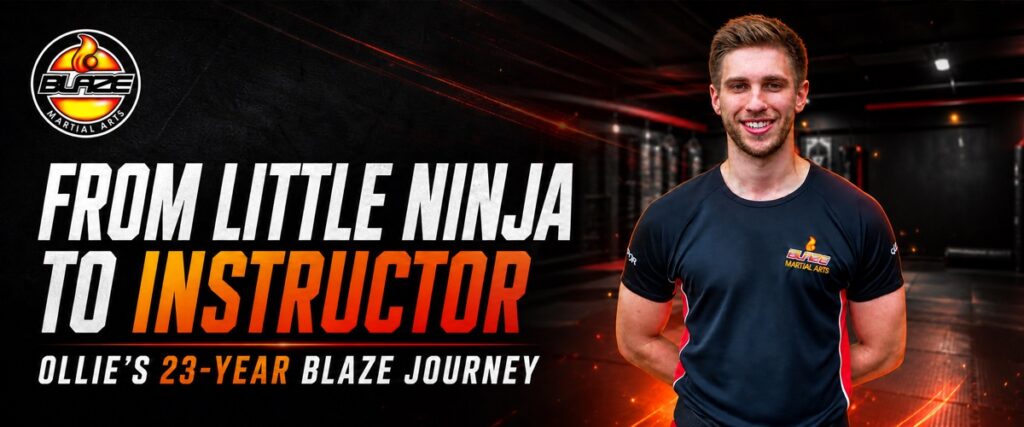 Blaze Martial Arts instructor Ollie Meakin and his 23-year journey from Little Ninja to martial arts instructor